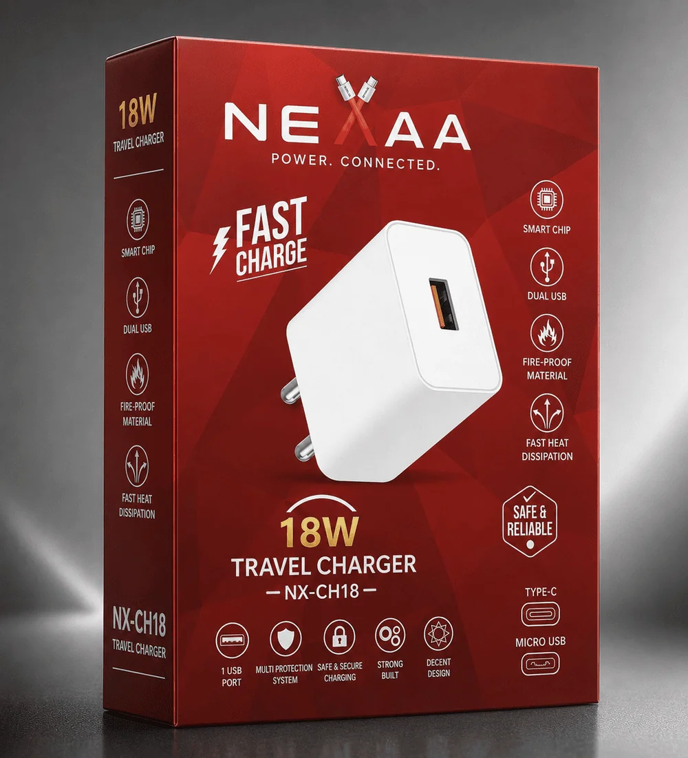 18W TRAVEL CHARGER - NX-CH18